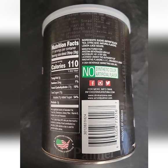 AriZona Arnold Palmer Half and Half Sugar Sweetened Powdered Drink Mix 20 Oz - Picture 5 of 5